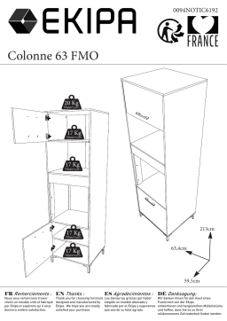 BUT Bas colonne four ONYX noir Mode d'emploi