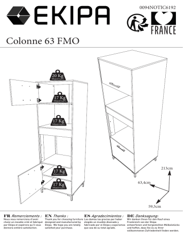 BUT Bas colonne four ONYX noir Mode d'emploi | Fixfr