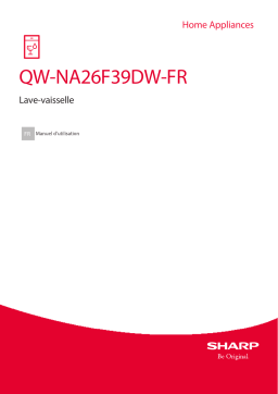 Sharp Lave-vaisselle pose libre QW-NA26F39DW 15 couverts Manuel utilisateur