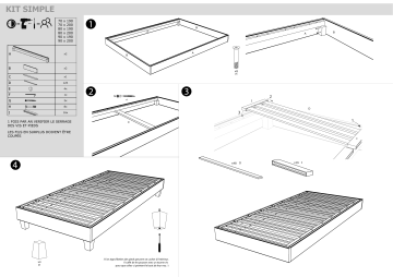 NUIT DE COTON Sommier À Lattes En Bois Lino 90x190 Cm Coloris Beige Livré En Kit Mode d'emploi | Fixfr