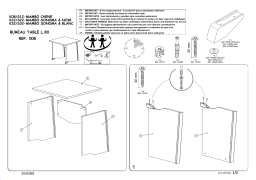 BUT Bureau L. 80 cm MAMBO imitation Chêne et noir Mode d'emploi