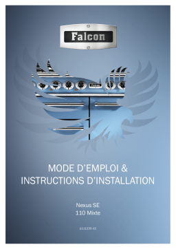 Falcon Piano de cuisson mixte NEXSE110DFCB 110cm Charbon Manuel utilisateur