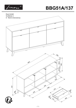 BUT Buffet 3 portes/3 tiroirs BOOBANG imitation bambou Mode d'emploi