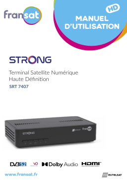 Strong Récepteur Satellite Hd Fransat - Srt7407 Manuel utilisateur