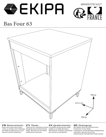 BUT Bas four ONYX noir Mode d'emploi | Fixfr