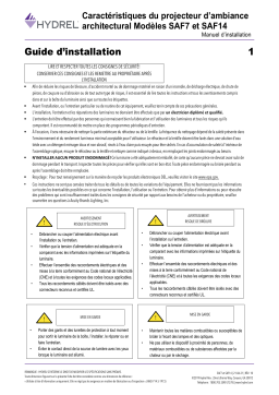 Hydrel SAF14 RGBW Floodlight Guide d'installation