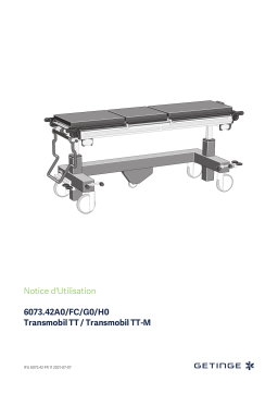 Getinge 607342A0 Transmobil TT-M, EU Mode d'emploi