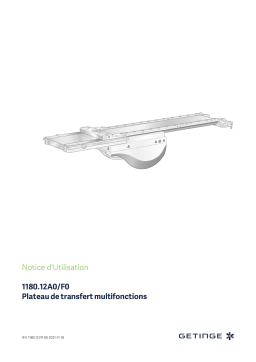 Getinge 118012F0 Multimodality transfer table top US Mode d'emploi