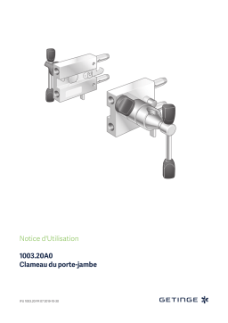 Getinge 100320A0 Clamp, pair, for leg holders Mode d'emploi