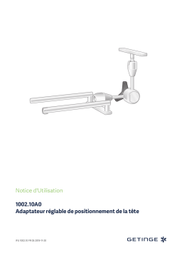 Getinge 100210A0 Adjustable head positioning adapter Mode d'emploi