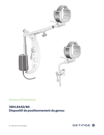 100484B0 | Getinge 100484A0 Knee positioning device Mode d'emploi | Fixfr