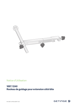 Getinge 100712A0 Guiding roller for head-side traction Mode d'emploi