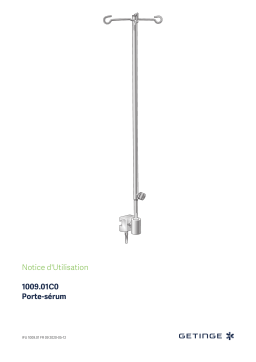 Getinge 100901C0 Infusion Stand Mode d'emploi