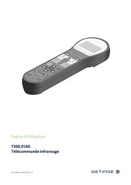 Getinge 720091A0 / IR hand control for 7200.01XY Mode d'emploi