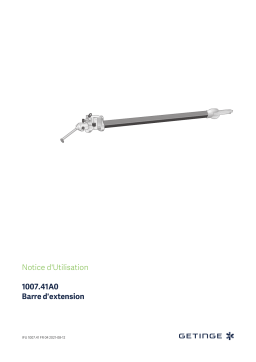 Getinge 100741A0 Traction bar Mode d'emploi