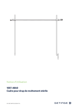 Getinge 100748A0 Frame for sterile drape Mode d'emploi