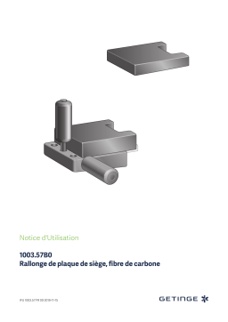 Getinge 100357B0 Carbon-fibre pelvis plate Mode d'emploi