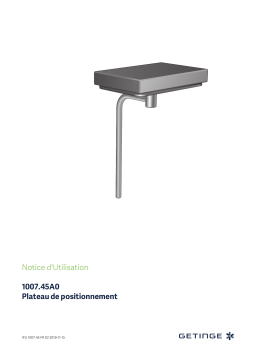 Getinge 100745A0 Table top Mode d'emploi