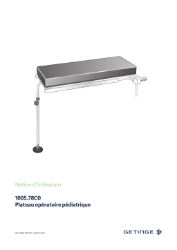 Getinge 100578C0 Table Top for Paediatric Surgery Mode d'emploi