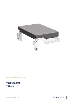 Getinge 118050A0 Head rest Mode d'emploi