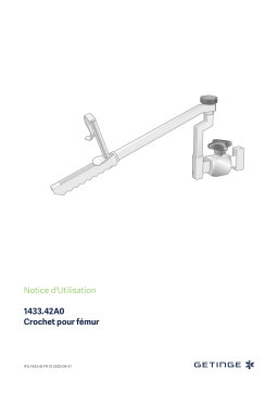 Getinge 143342A0 Femoral hook Mode d'emploi