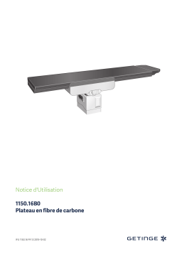 Getinge 115016B0 Special Purpose OP-table top Mode d'emploi