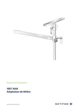 Getinge 100716A0 Head plate adaptor Mode d'emploi