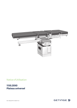 Getinge 115020D0 / OR-table top for trauma and orthopaedics Mode d'emploi