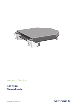 Getinge 118039A0 Motorized head plate adjusting unit Mode d'emploi