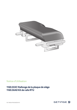 Getinge 116055AC Seat plate extension, IPC, EU Mode d'emploi