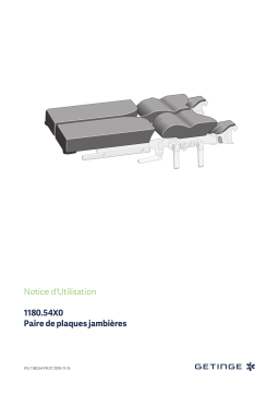 Getinge 118054G0 Four-section leg plates Mode d'emploi