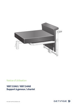 Getinge 100754A0 Carriage for 4831.000-1T Mode d'emploi