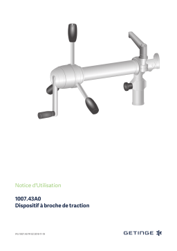 Getinge 100743A0 Screw tension device Mode d'emploi