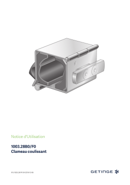 Getinge 100328F0 Sliding clamp YUNO US Mode d'emploi