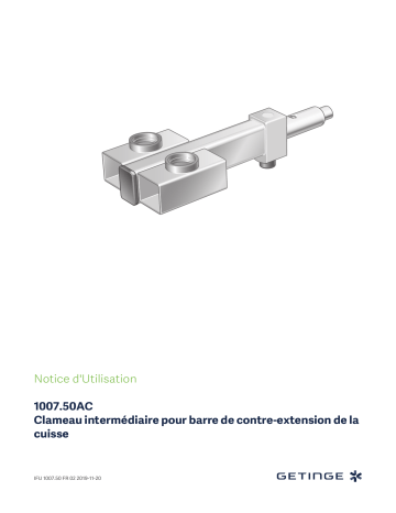 Getinge 100750AC Adapter clamp Mode d'emploi | Fixfr