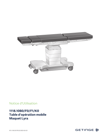 SU013000008 | 111802J0 / ALPHACLASSIC mobile operating table | 111802K0 / ALPHACLASSIC mobile operating table | SU111808K0 | 111802J0G / ALPHACLASSIC Mobile Operating Table | 111802B0G / ALPHACLASSIC MOBILE OPERATING TABLE | Getinge SU013000009 Hex socket DIN 912 M5X18 A2 Mode d'emploi | Fixfr