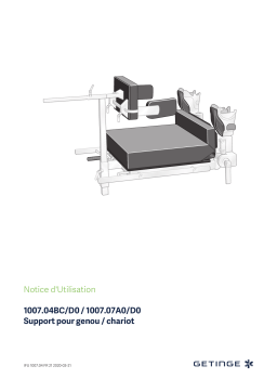 Getinge 100704BC Kneeling frame Mode d'emploi