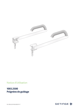 Getinge 000000000010032500 Push Bars, Set Mode d'emploi