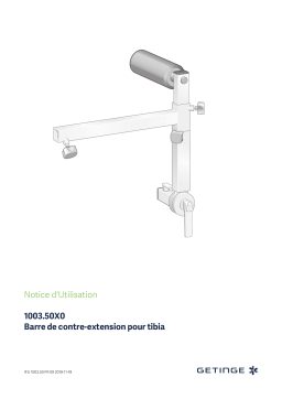 Getinge 100350C0 Countertraction post for tibia-fibula Mode d'emploi