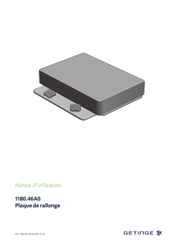 Getinge 118046A0 Elongation plate for 1180.45A0 Mode d'emploi