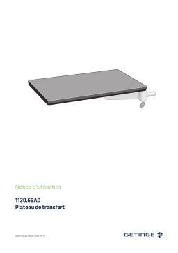 Getinge 113065A0 Transfer board, lightweight, one-piece Mode d'emploi