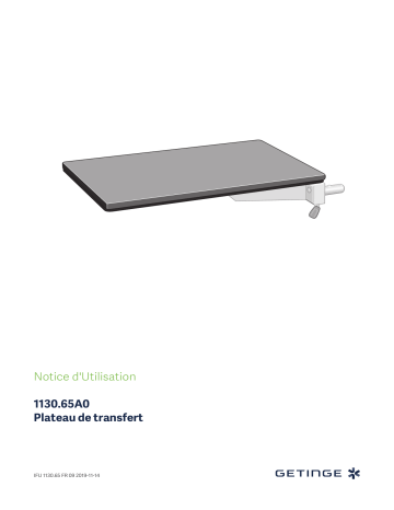 Getinge 113065A0 Transfer board, lightweight, one-piece Mode d'emploi | Fixfr