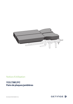 Getinge 113373BC Pair of leg plates, 4-part Mode d'emploi