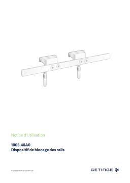 Getinge 100540A0 Locking device for side rails Mode d'emploi