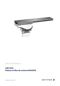 Getinge 118016F6 Carbon-fibre table top, 205cm Bolus, USA Mode d'emploi