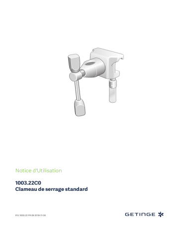 Getinge 100322C0 Clamp Mode d'emploi | Fixfr