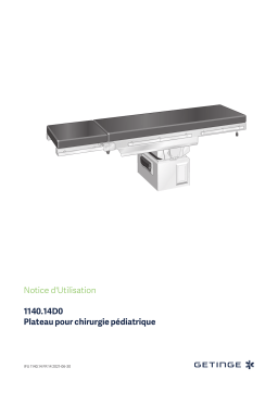 Getinge 115030F0 Modular universal table top USA Mode d'emploi