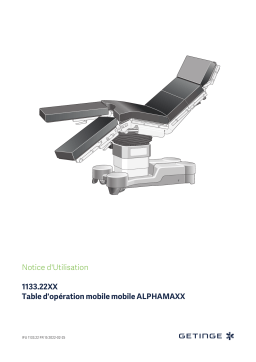 Getinge 113322F5 / ALPHAMAXX surgical table w-auto drive Mode d'emploi