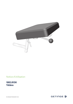 Getinge 100281D0 Head rest narrow model Mode d'emploi