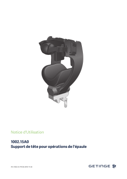 Getinge 100215A0 Head support for shoulder operations Mode d'emploi